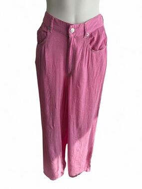 Zara Pink Boot Cut & Flare Pants